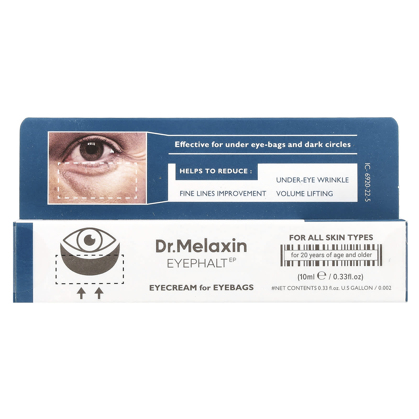 Dr.Melaxin, Eyephalt, Eyecream for Eyebags, 0.33 fl oz (10 ml)