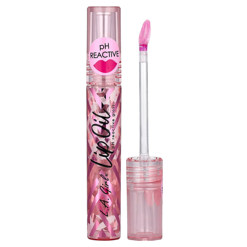 L.A. Girl, Lip Oil, pH Reactive Gloss, GLC728 Berry Pink, 0.1 fl oz (3 ml)