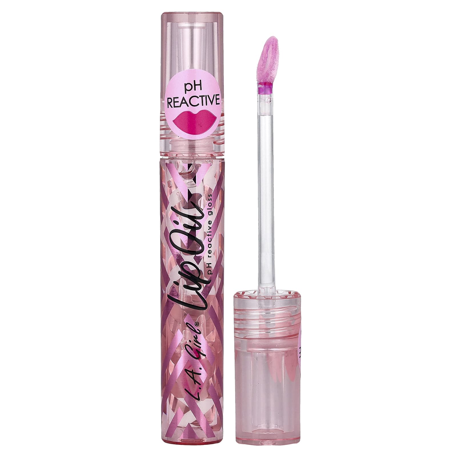 L.A. Girl, Lip Oil, pH Reactive Gloss, GLC728 Berry Pink, 0.1 fl oz (3 ml)