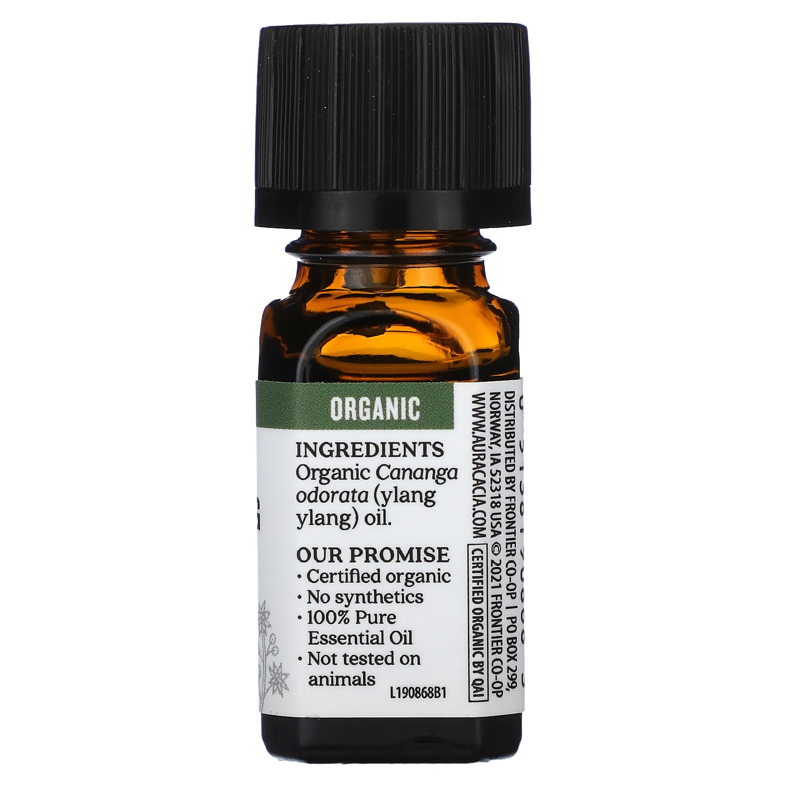Aura Cacia, Pure Essential Oil, Organic Ylang Ylang Complete, 0.25 fl oz (7.4 ml)