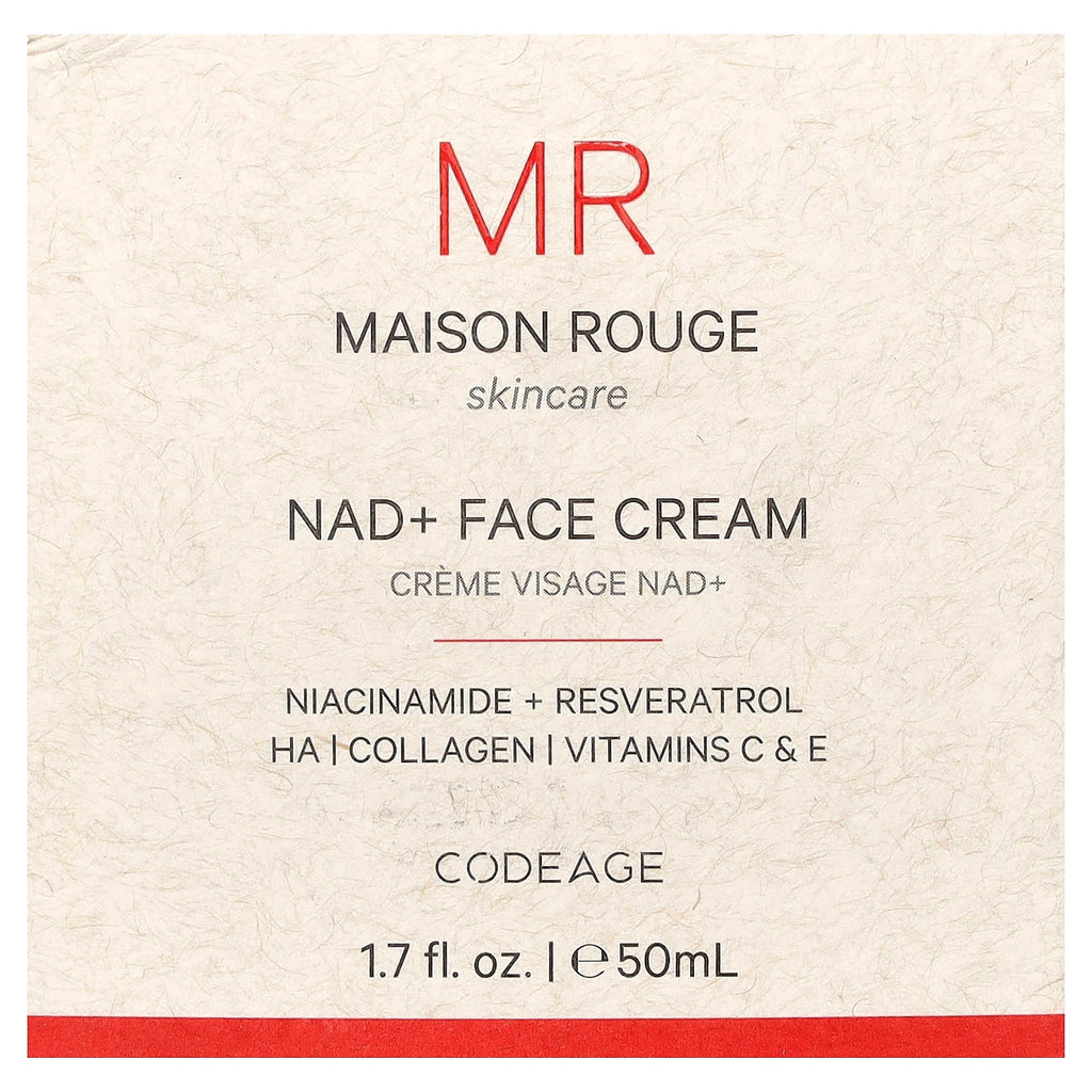 Codeage, Maison Rouge, NAD+ Face Cream, 1.7 fl oz (50 ml)