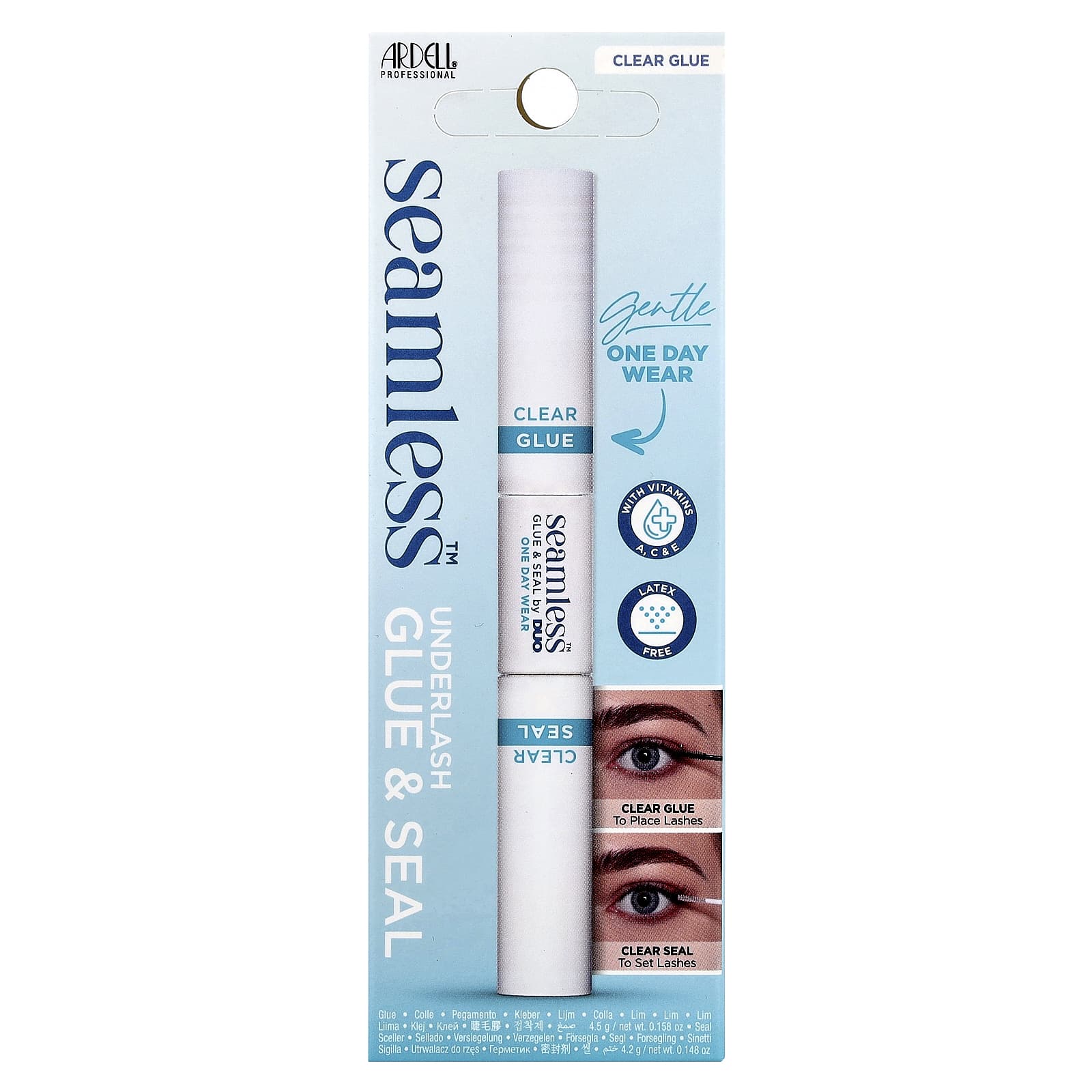 Ardell, Seamless™, Underlash Glue & Seal, Clear, 1 Count