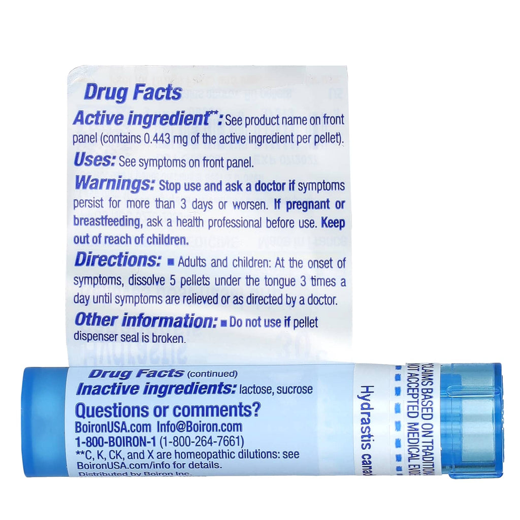 Boiron, Hydrastis Canadensis 30C, Sinus Relief, 80 Pellets