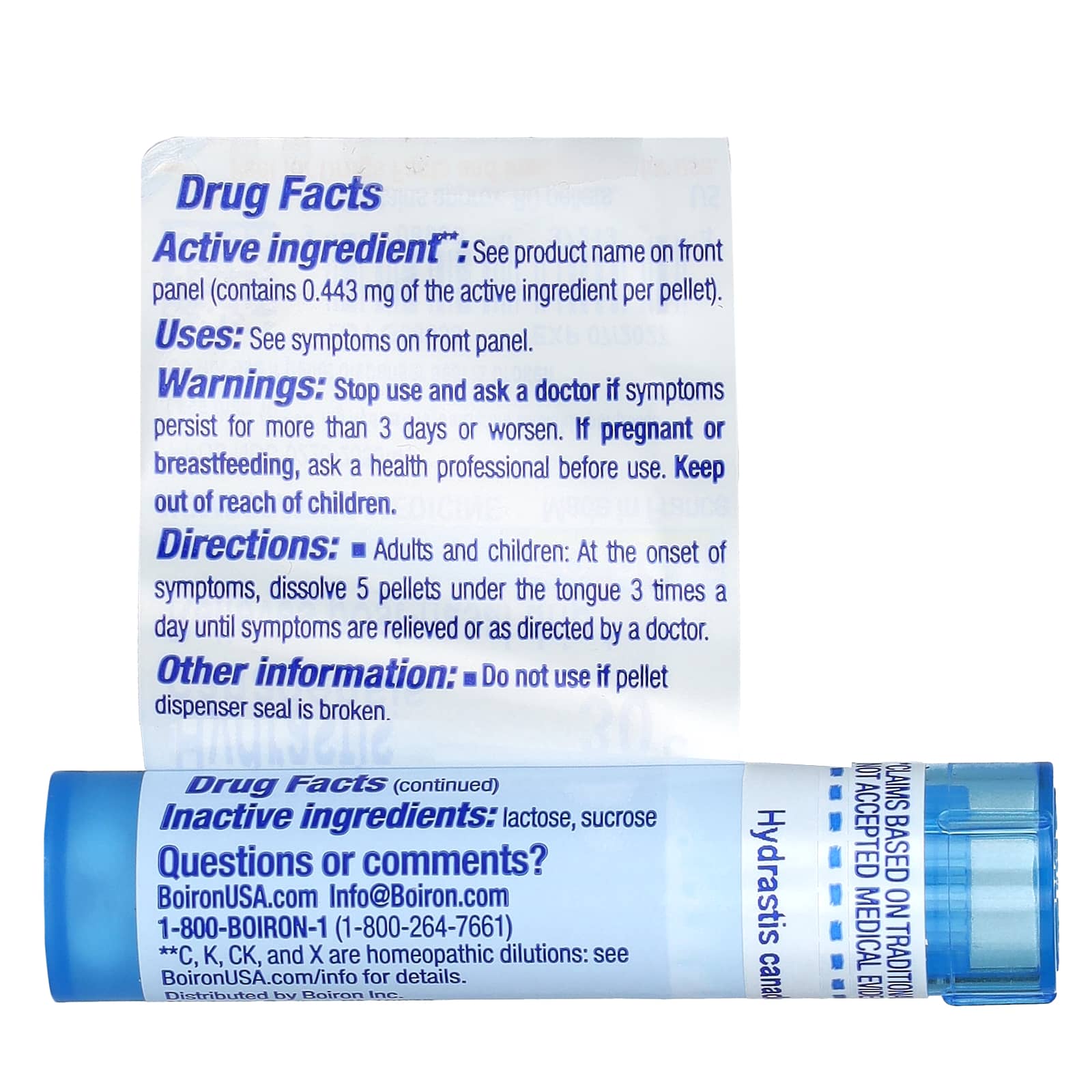 Boiron, Hydrastis Canadensis 30C, Sinus Relief, 80 Pellets