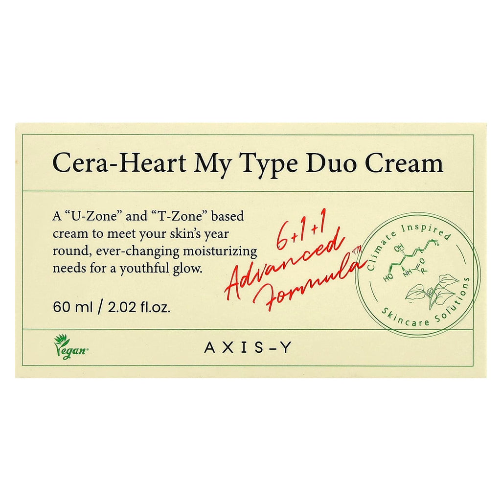 Axis-Y, Cera-Heart My Type Duo Cream, 2.02 fl oz (60 ml)