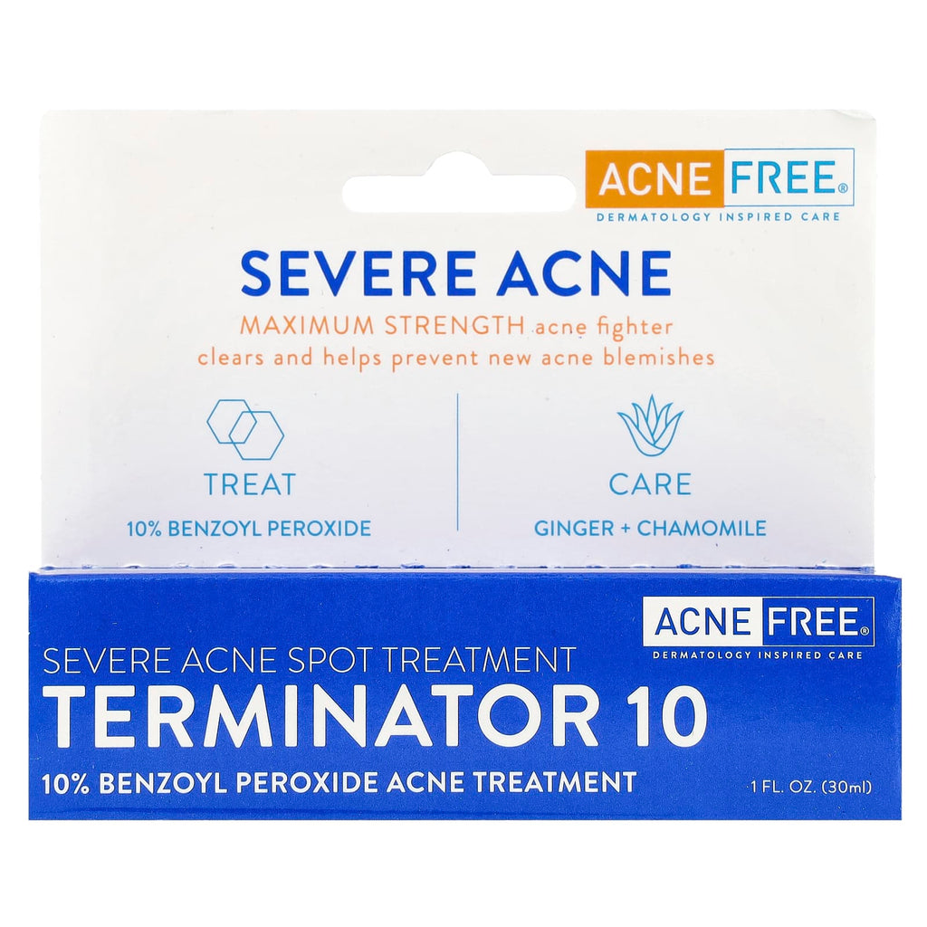 ACNE FREE, Terminator 10, Severe Acne Spot Treatment, 1 fl oz (30 ml)