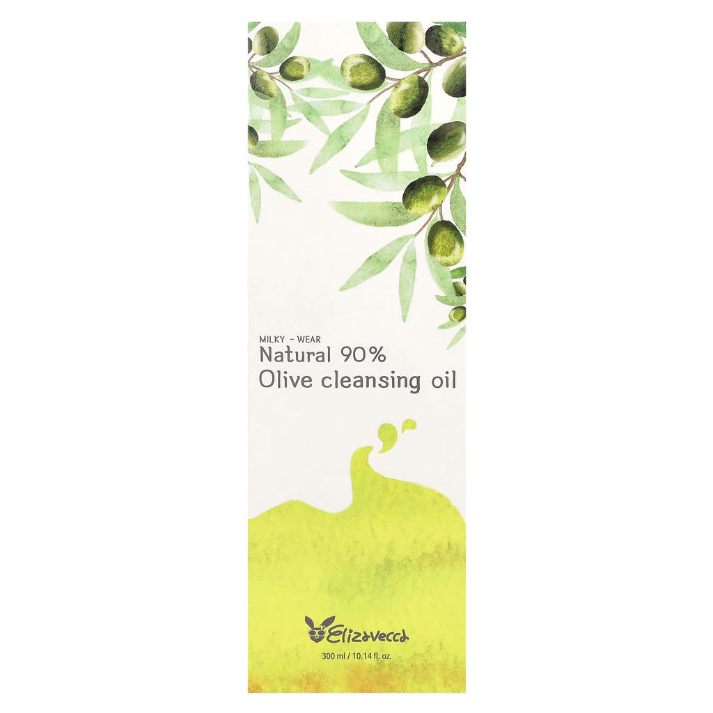 Elizavecca, Milky-Wear, Natural 90% Olive Cleansing Oil, 10.14 fl oz (300 ml)