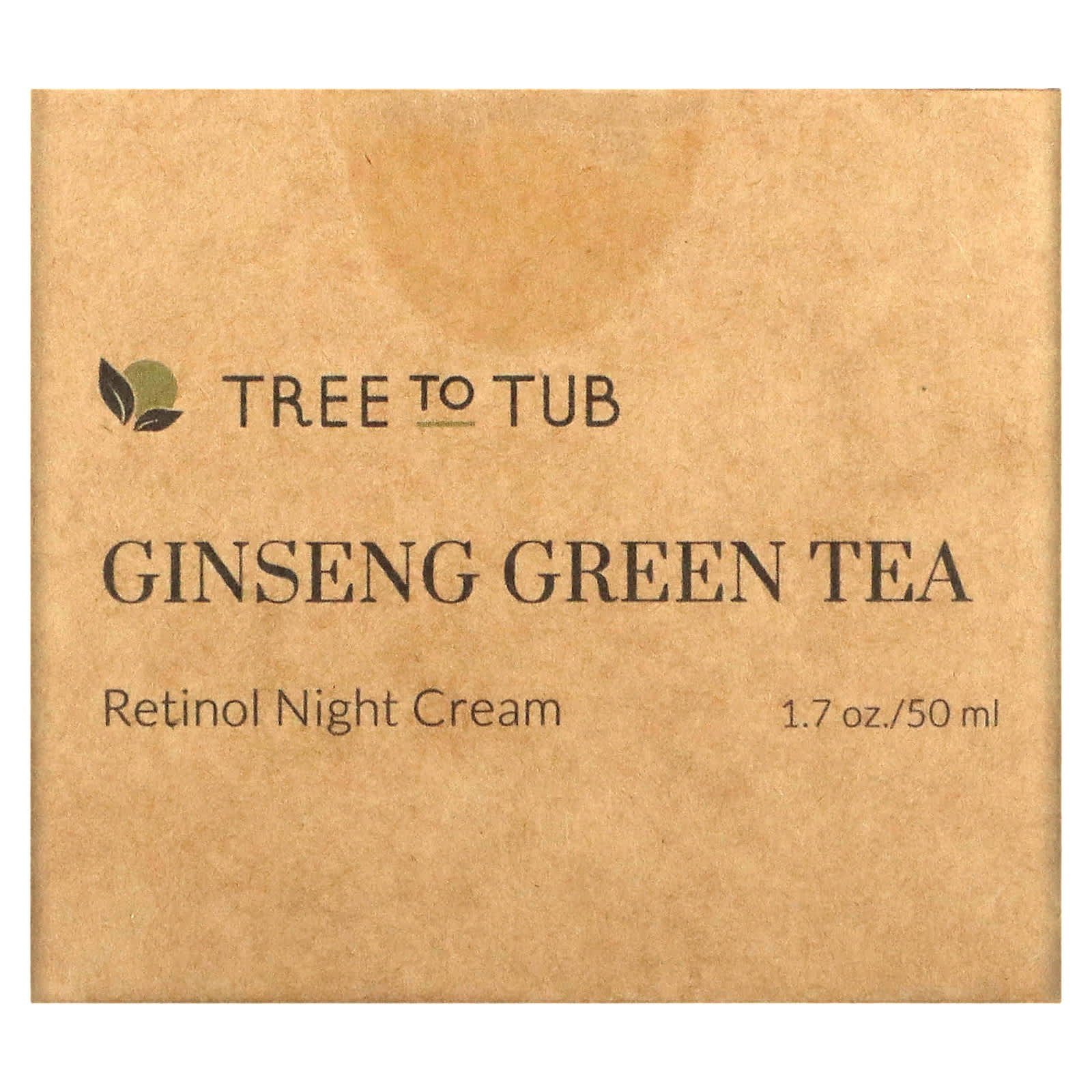 Tree To Tub, Retinol Anti Aging & Wrinkle Night Moisturizer, Hyaluronic Acid Face Cream for Dry, Sensitive Skin, 1.7 fl oz (50 ml)