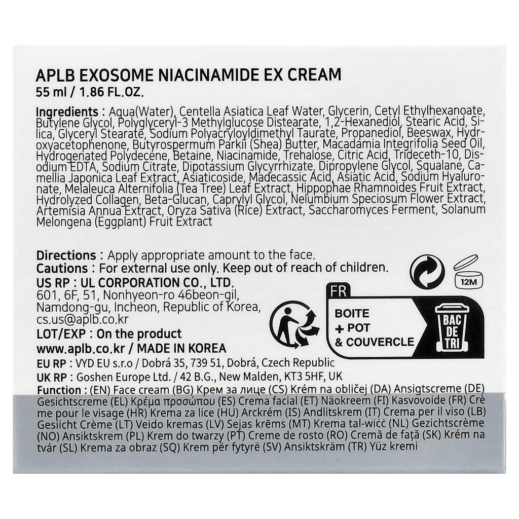 APLB, Exosome Niacinamide EX Cream, 1.86 fl oz (55 ml)