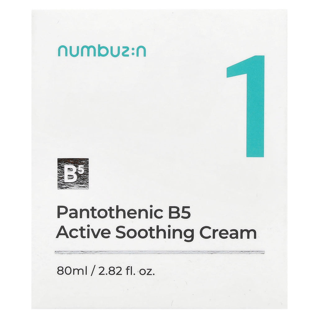 Numbuzin, No.1 Pantothenic B5 Active Soothing Cream, 2.82 fl oz (80 ml)
