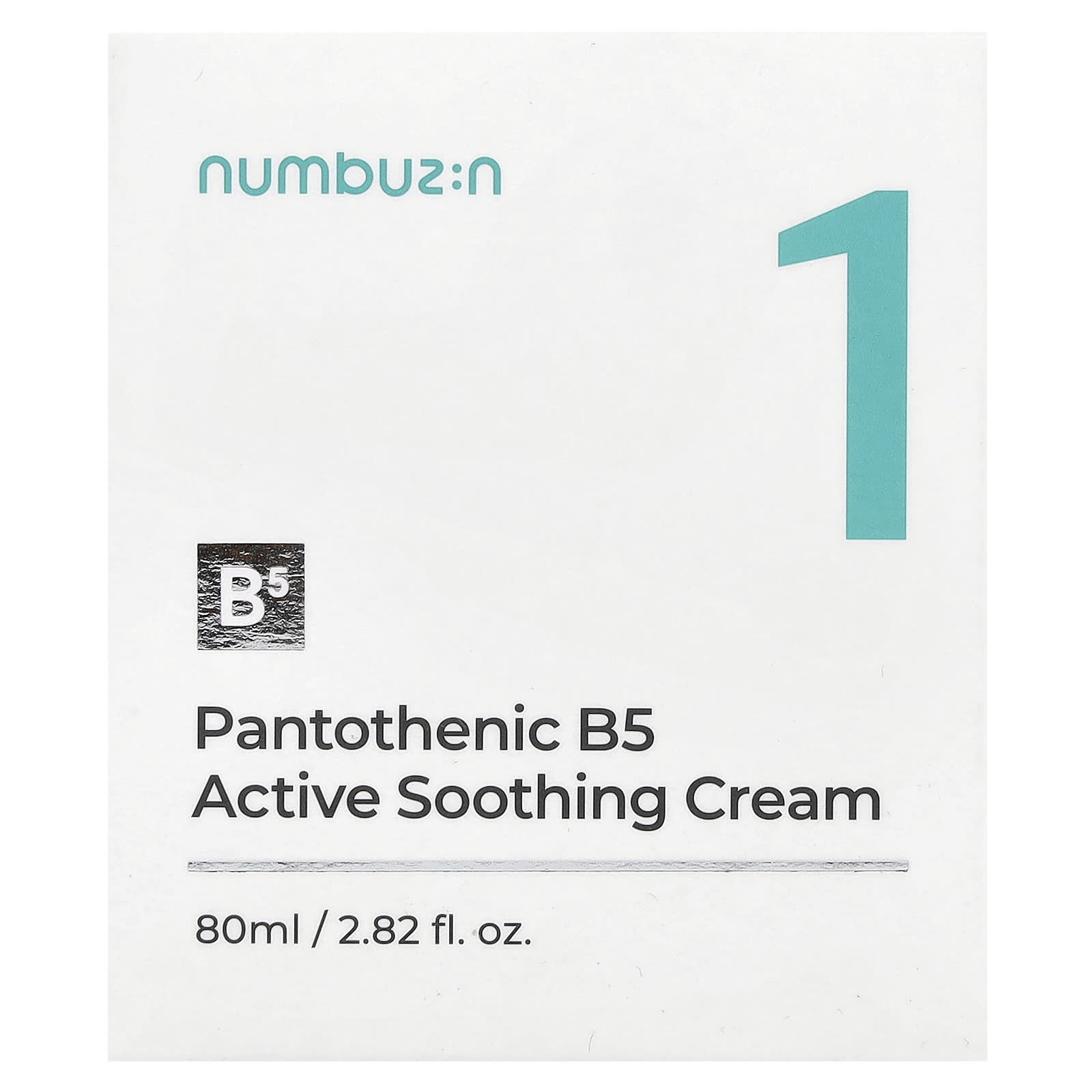 Numbuzin, No.1 Pantothenic B5 Active Soothing Cream, 2.82 fl oz (80 ml)