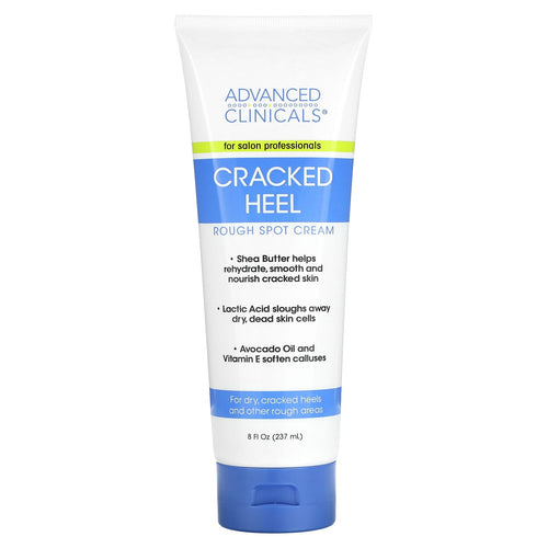 Advanced Clinicals, Cracked Heel, Rough Spot Cream, 8 fl oz (237 ml)