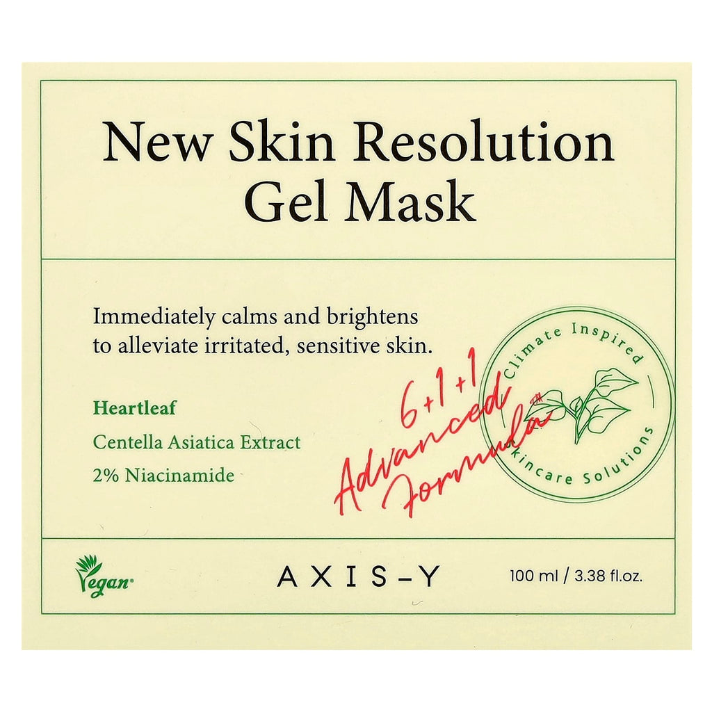 Axis-Y, New Skin Resolution Gel Beauty Mask , 3.38 fl oz (100 ml)
