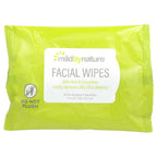 Mild By Nature, Aloe & Cucumber Facial Wipes, Biodegradable, 30 Pre-Moistened Towelettes