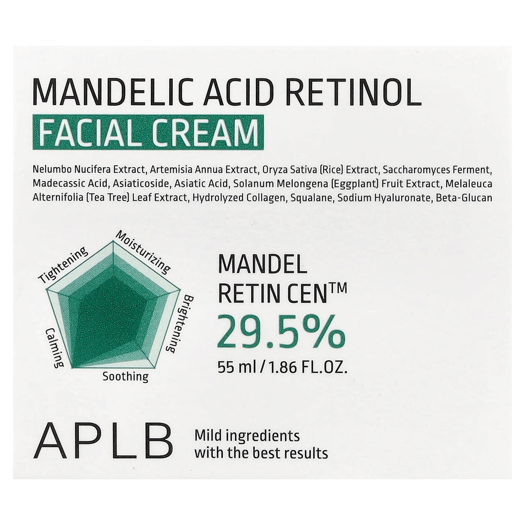 APLB, Mandelic Acid Retinol Facial Cream , 1.86 fl oz (55 ml)