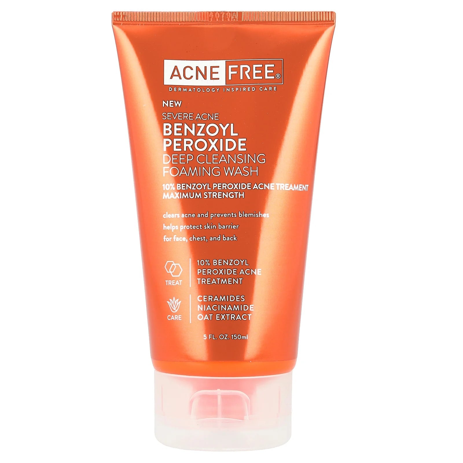 ACNE FREE, Severe Acne, Deep Cleansing Foaming Wash, Maximum Strength, 5 fl oz (150 ml)