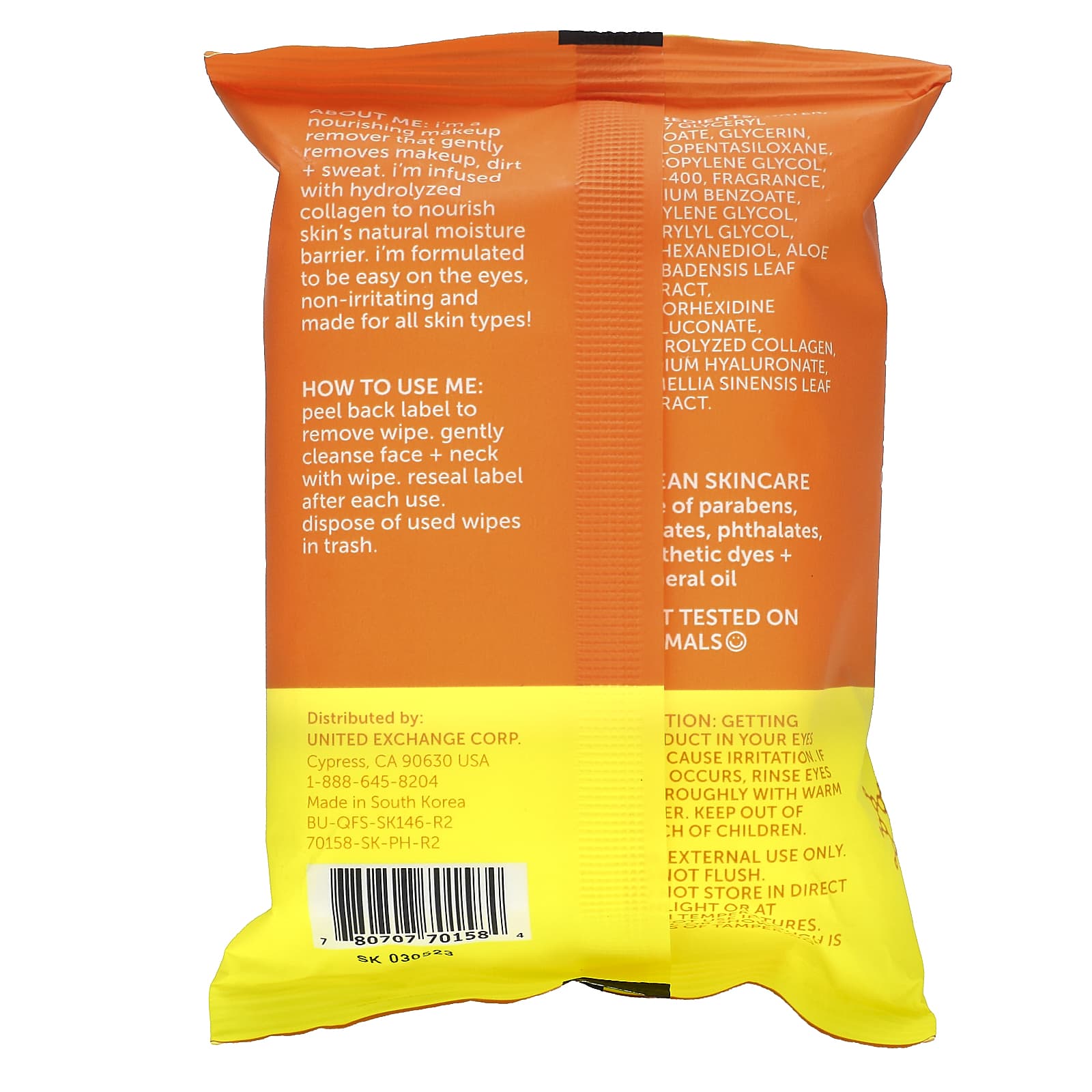 Nu-Pore, Collagen Makeup Remover Facial Wipes, 25 Wipes