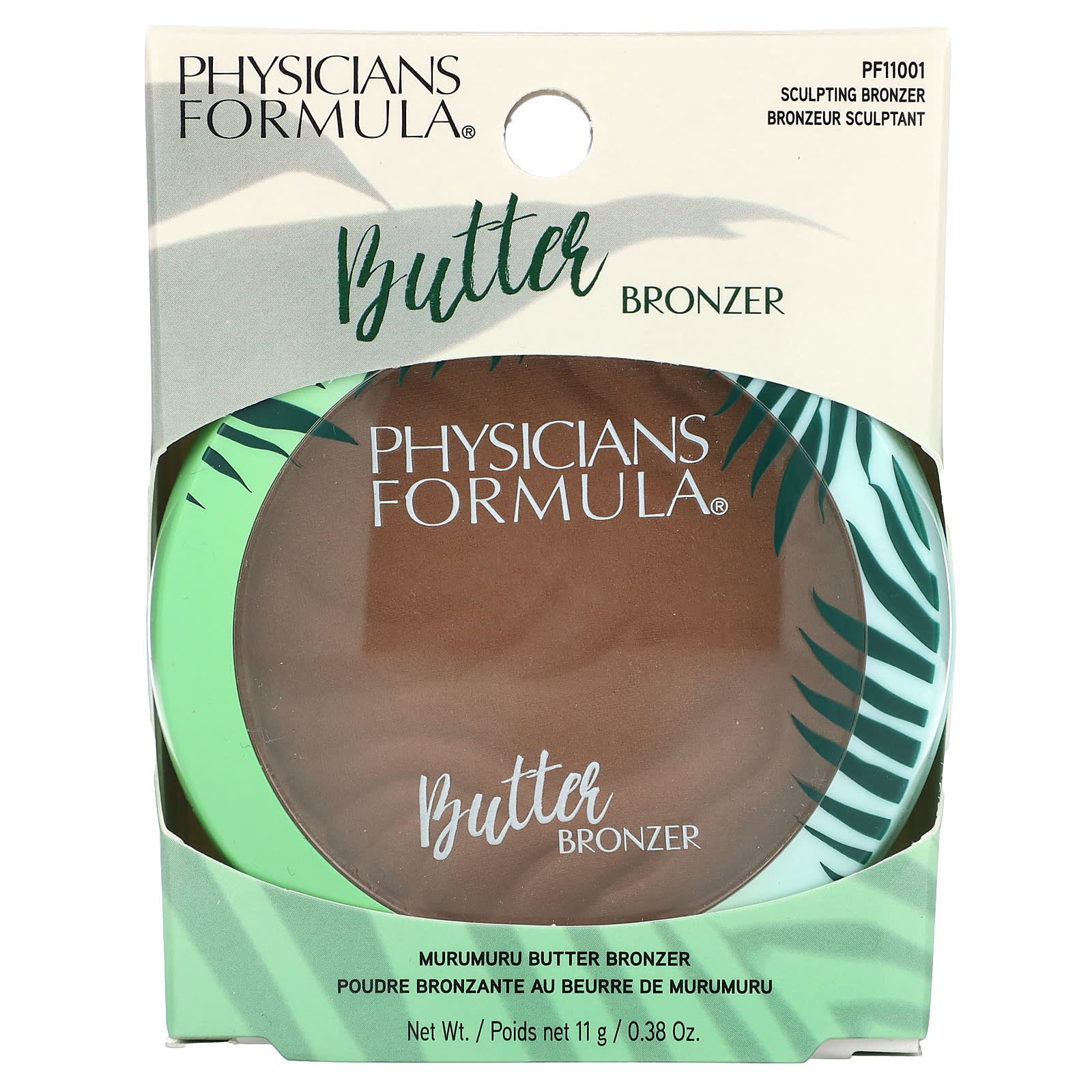 Physicians Formula, Murumuru Butter Bronzer, PF11001 Sculpting Bronzer, 0.38 oz (11 g)