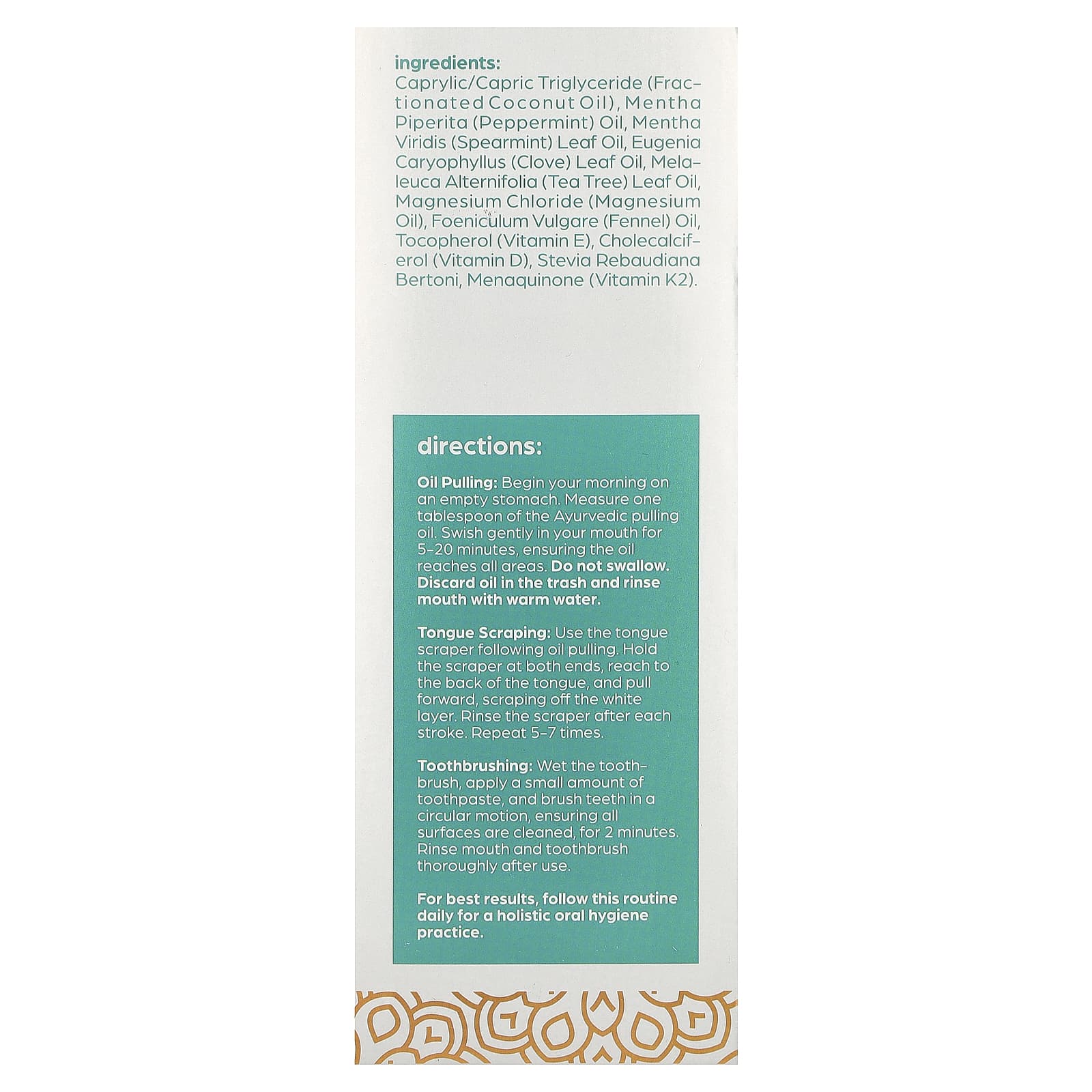artnaturals, Whitening Pulling Oil Kit, 3 Piece Kit