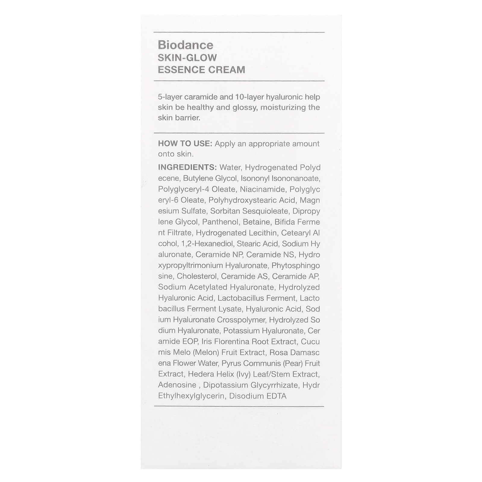 Biodance, Skin-Glow Essence Cream , 1.69 fl oz (50 ml)