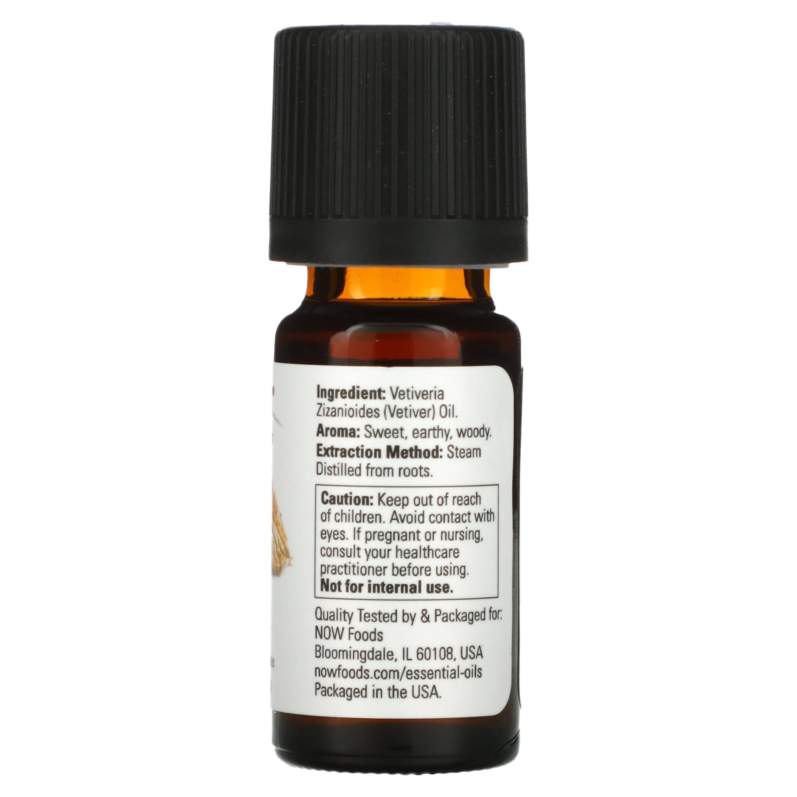 NOW Foods, Essential Oils, Vetiver, 1/3 fl oz (10 ml)