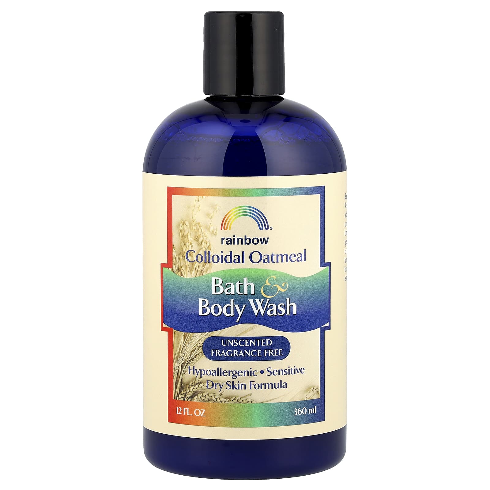 Rainbow Research, Colloidal Oatmeal Bath & Body Wash, Unscented, 12 fl oz (360 ml)