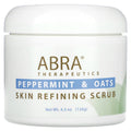 Abra Therapeutics, Skin Refining Scrub, Peppermint and Oats, 4.5 oz (126 g)