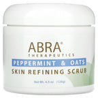 Abra Therapeutics, Skin Refining Scrub, Peppermint and Oats, 4.5 oz (126 g)