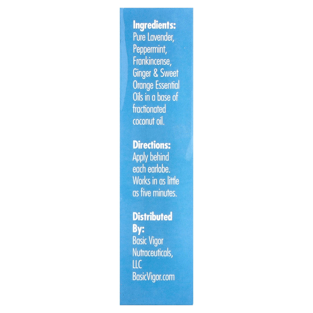 Basic Vigor, Vertigo Ease Roll-On, 0.33 oz (10 ml)