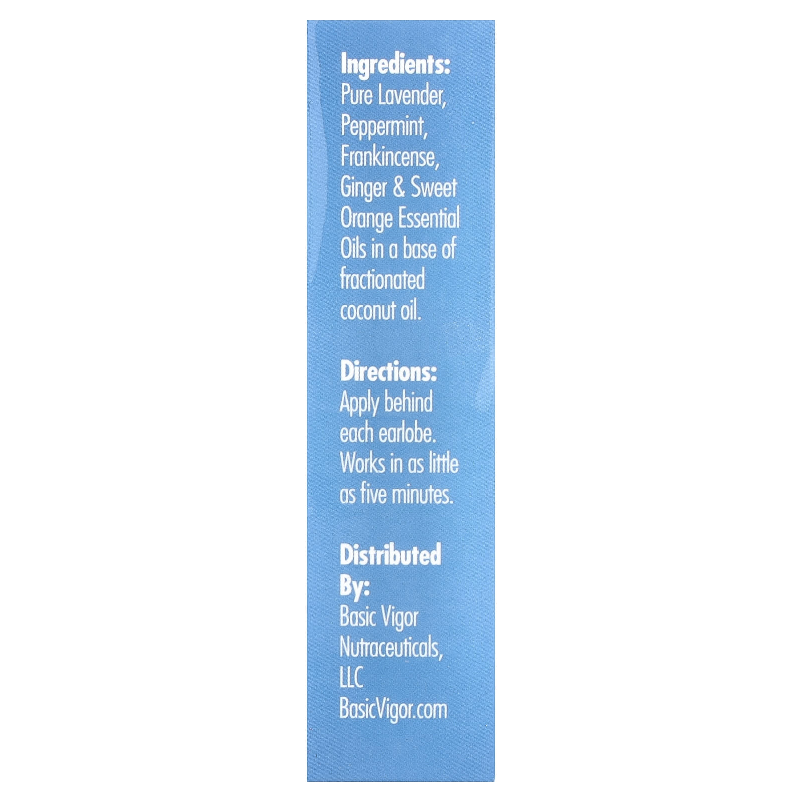 Basic Vigor, Vertigo Ease Roll-On, 0.33 oz (10 ml)