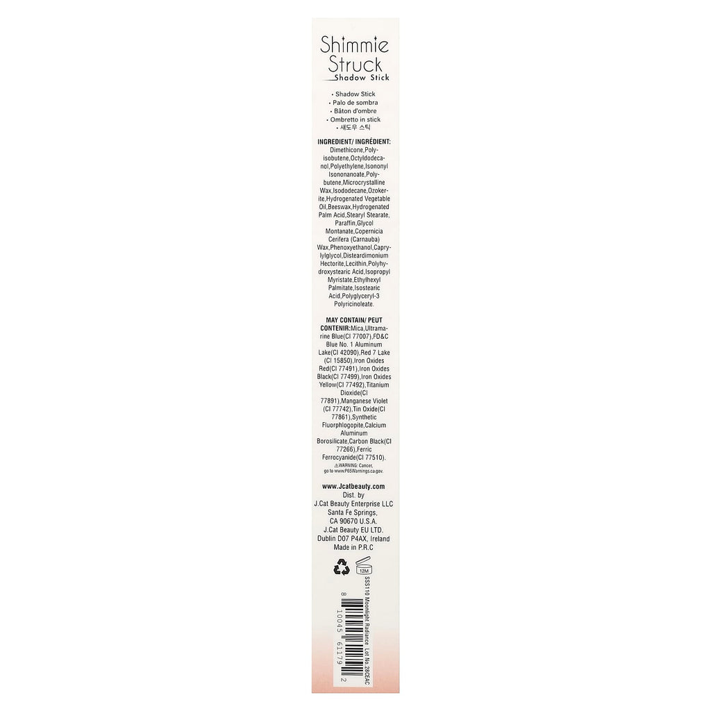 J.Cat Beauty, Shimmie Struck, Shadow Stick, SSS110 Moonlight Radiance, 0.07 oz (2 g)