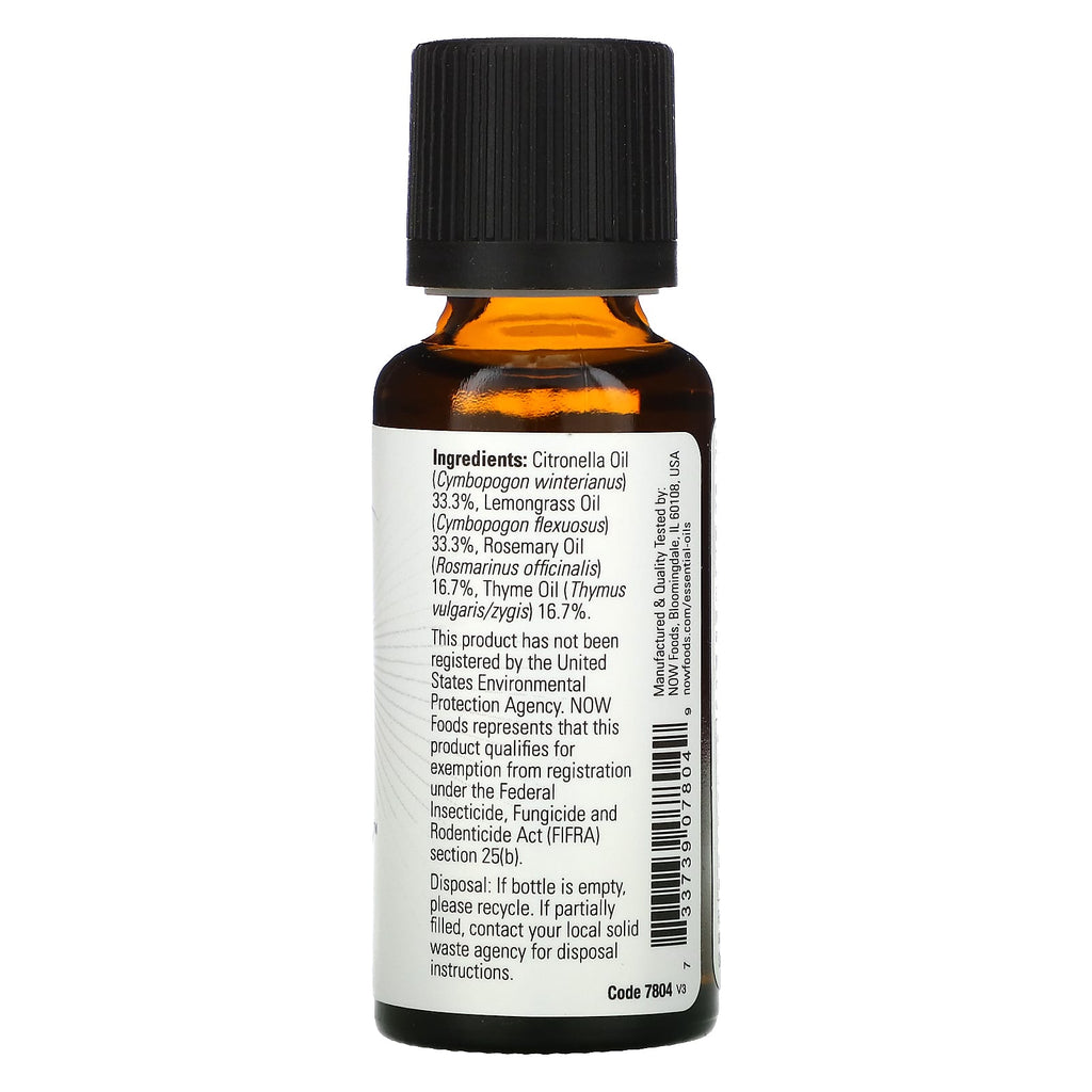 NOW Foods, Essential Oils, Bug Ban, 1 fl oz (30 ml)