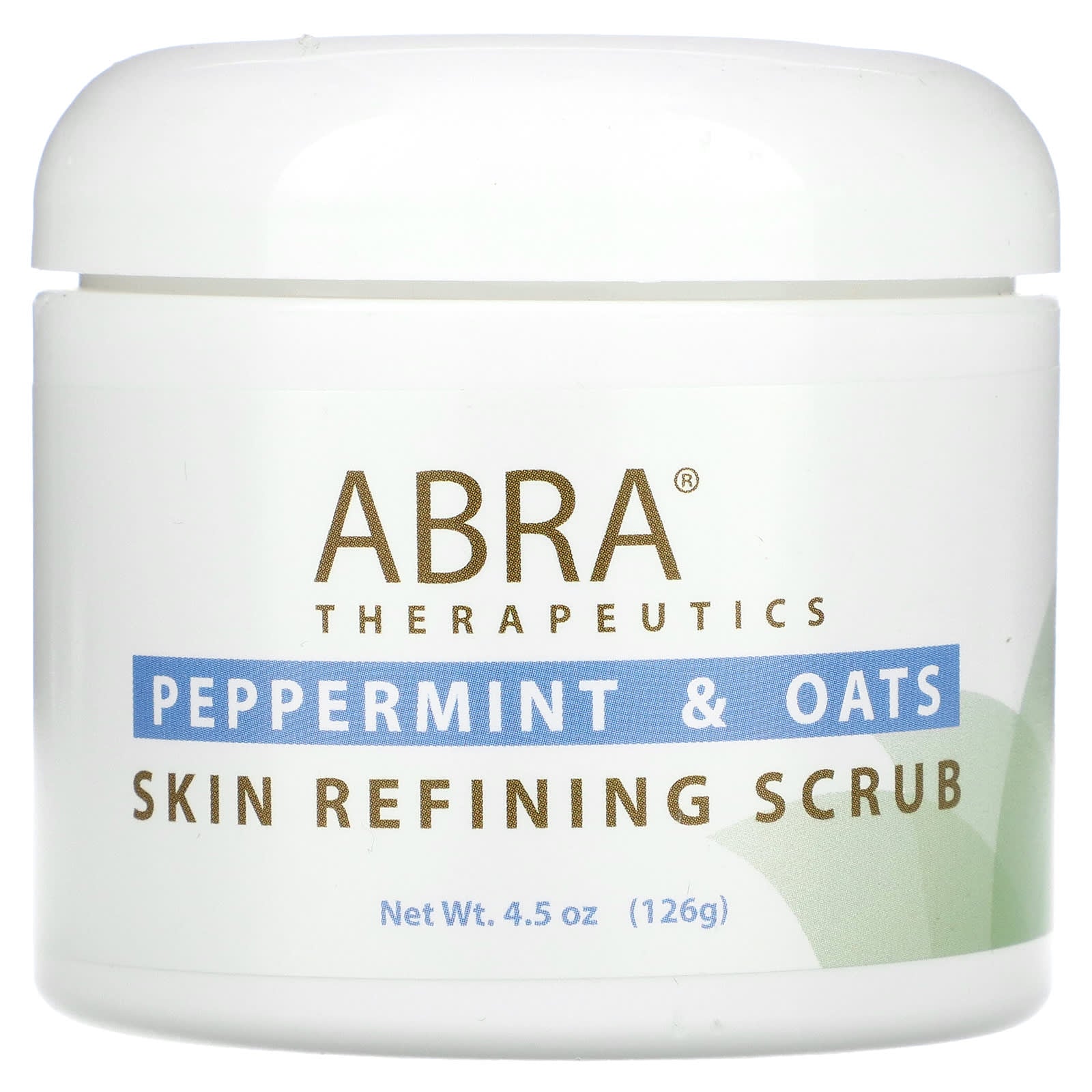 Abra Therapeutics, Skin Refining Scrub, Peppermint and Oats, 4.5 oz (126 g)