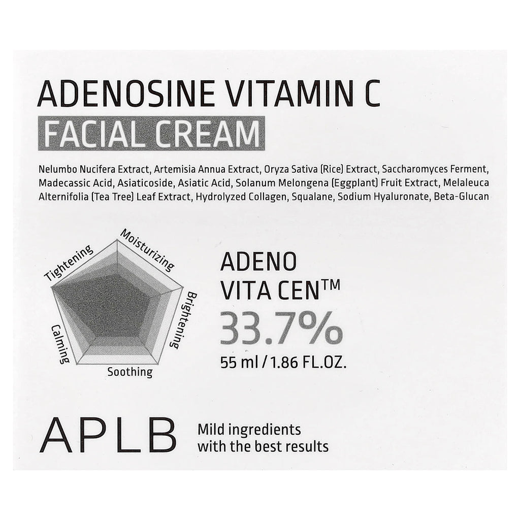 APLB, Adenosine Vitamin C Facial Cream , 1.86 fl oz (55 ml)