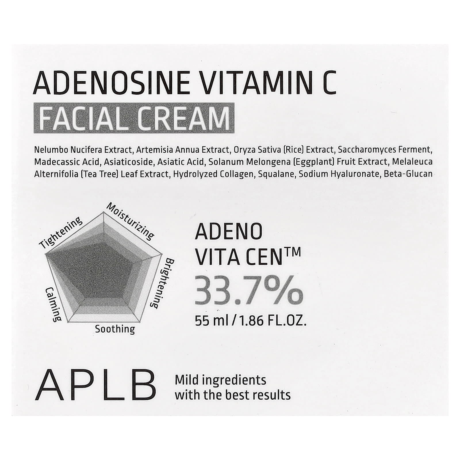 APLB, Adenosine Vitamin C Facial Cream , 1.86 fl oz (55 ml)