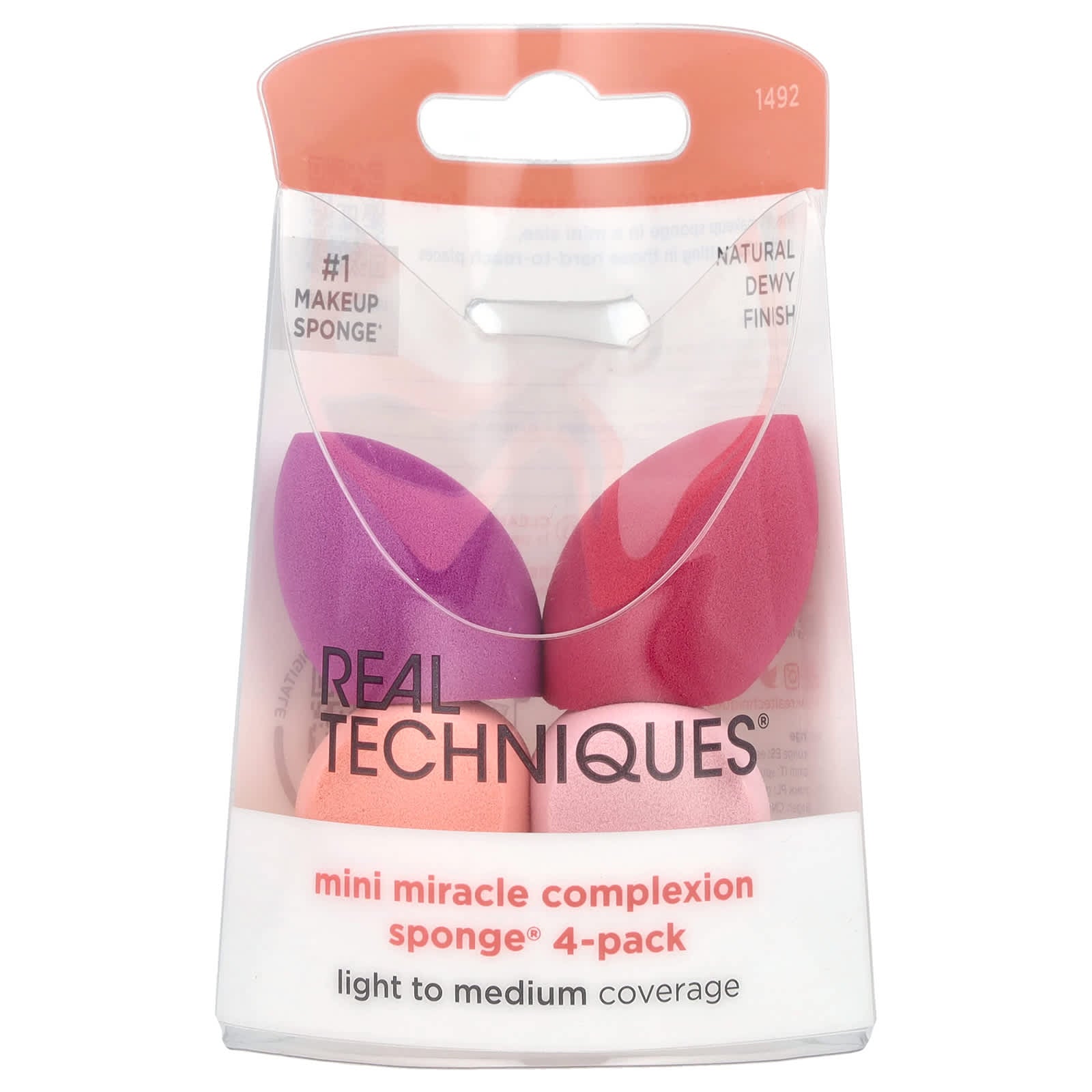 Real Techniques, Mini Miracle Complexion Sponge®, 4 Pack
