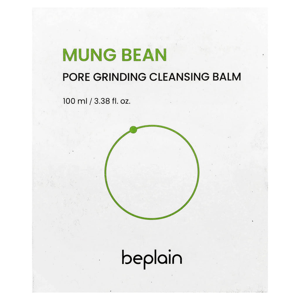 Beplain, Mung Bean, Pore Grinding Cleansing Balm, 3.38 fl oz (100 ml)