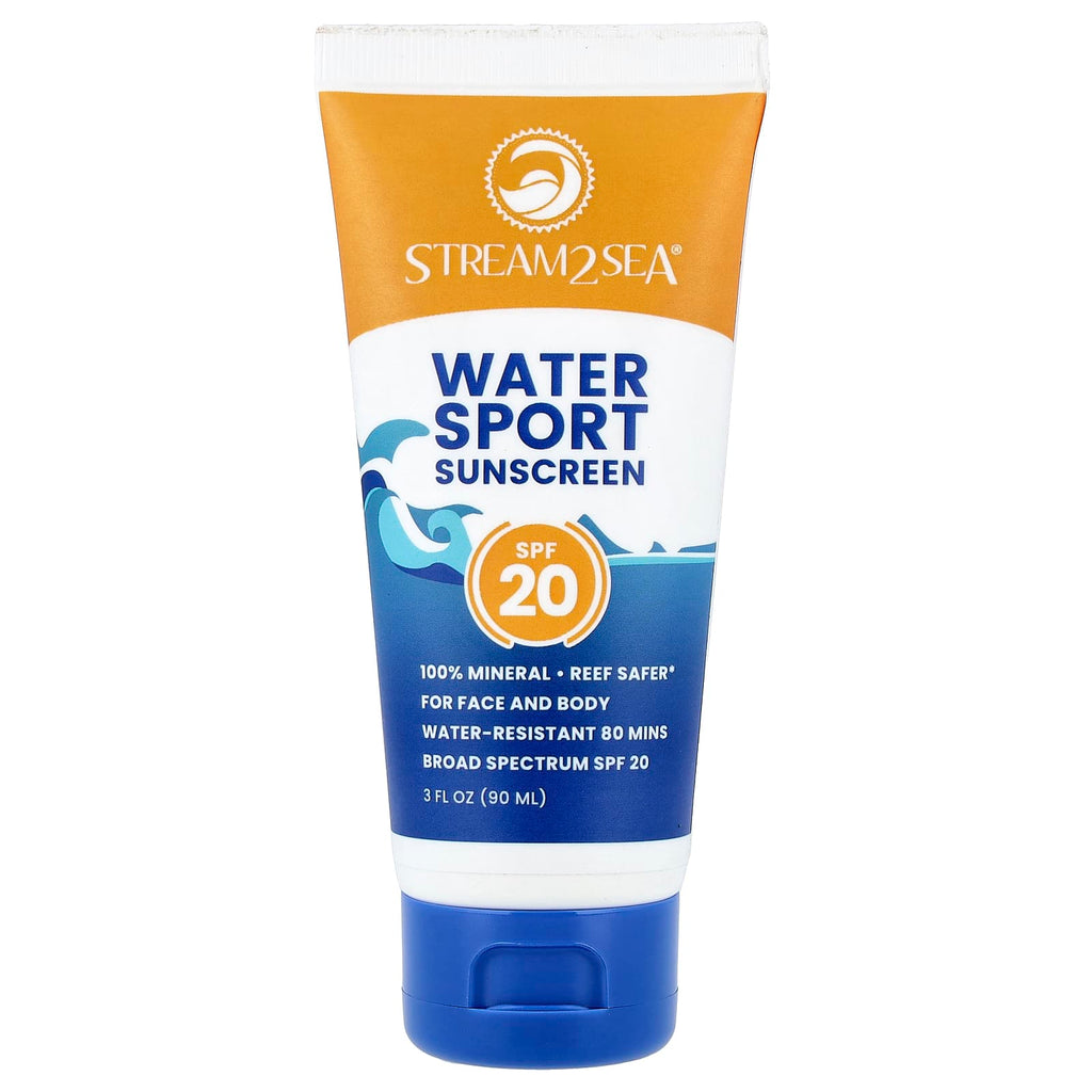 Stream2Sea, Water Sport Sunscreen, SPF 20, 3 fl oz (90 ml)