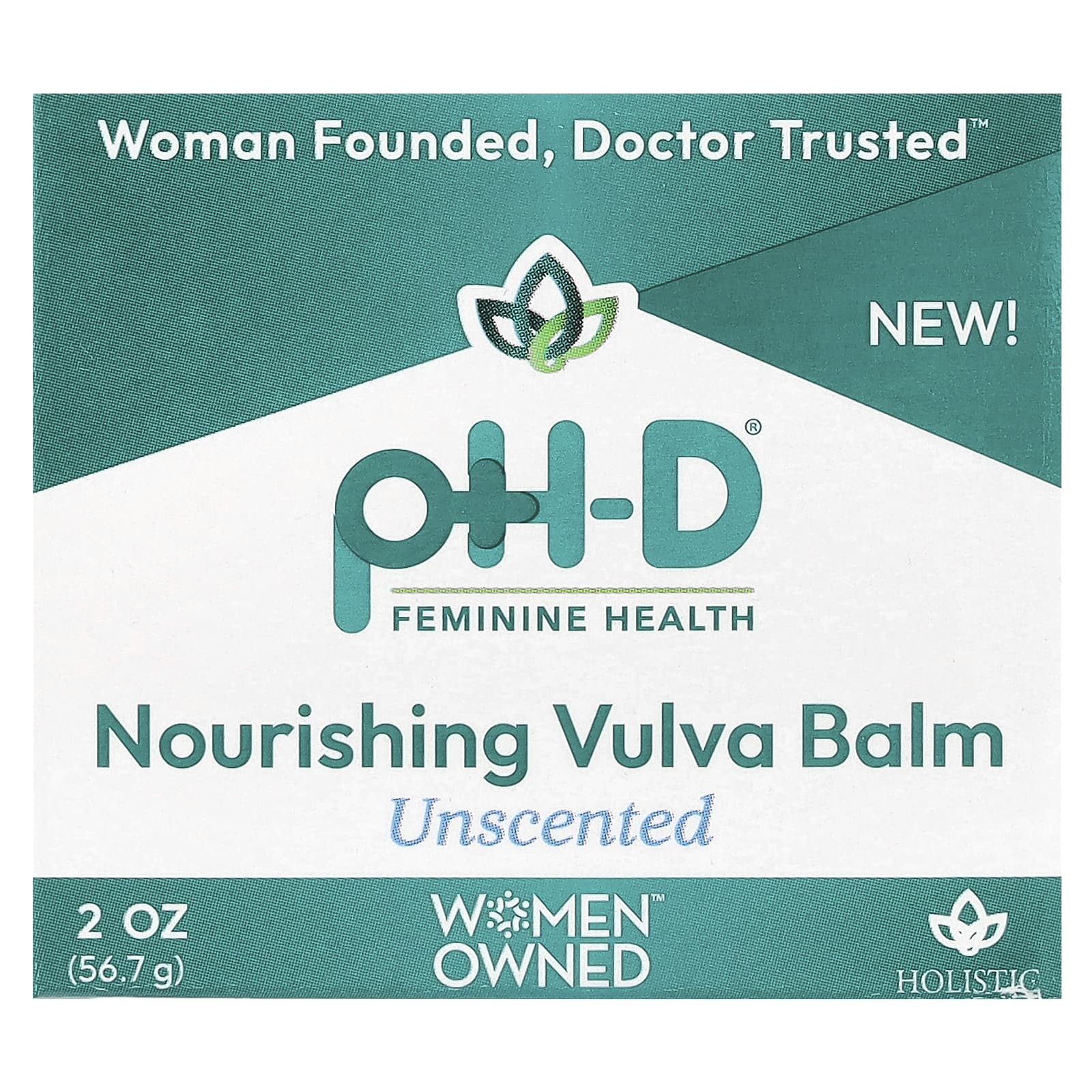 pH-D Feminine Health, Nourishing Vulva Balm, Unscented, 2 oz (56.7 g)