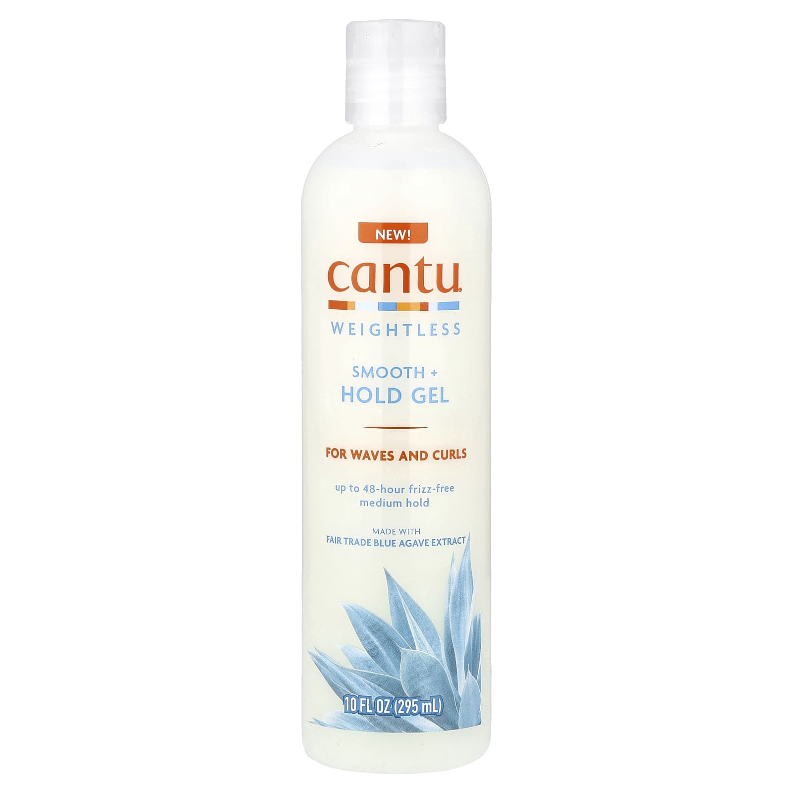 Cantu, Weightless, Smooth + Hold Gel, Medium Hold, For Waves and Curls, 10 fl oz (295 ml)