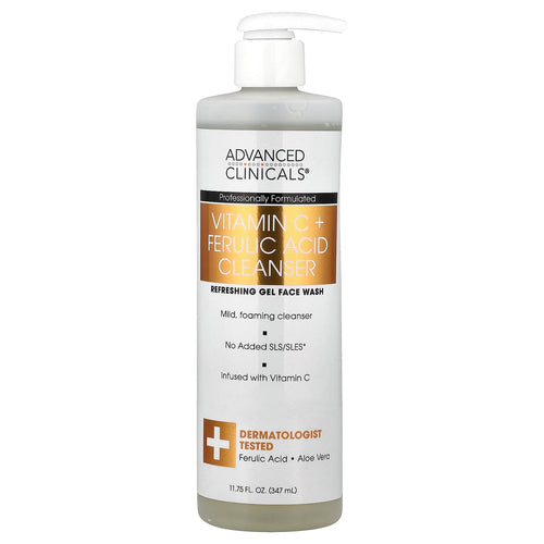 Advanced Clinicals, Vitamin C + Ferulic Acid Cleanser, 11.75 fl oz (347 ml)