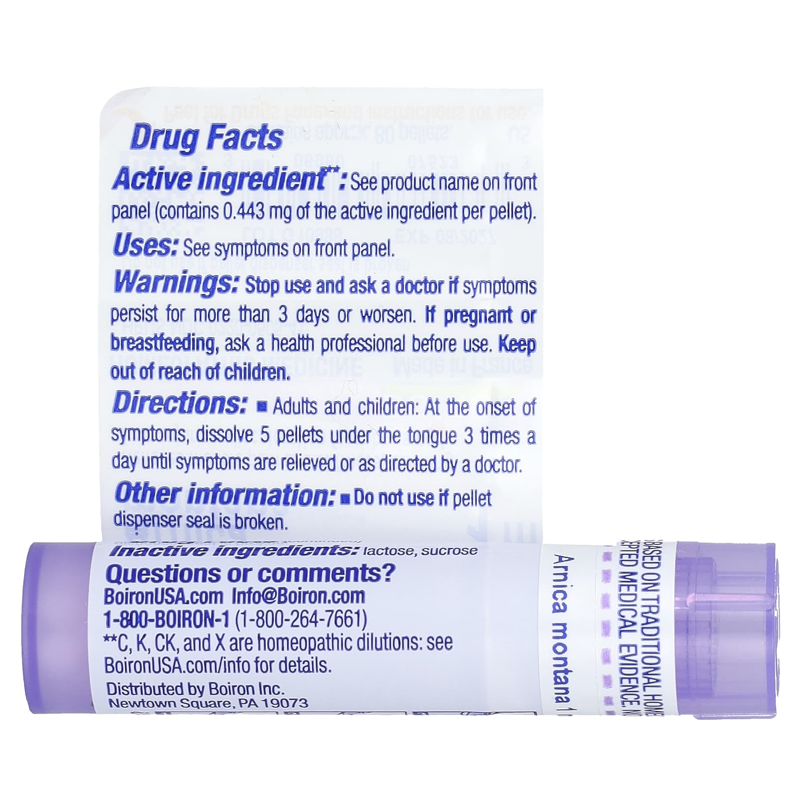 Boiron, Arnica Montana 1 M, Muscle Pain Relief, Approx 80 Pellets