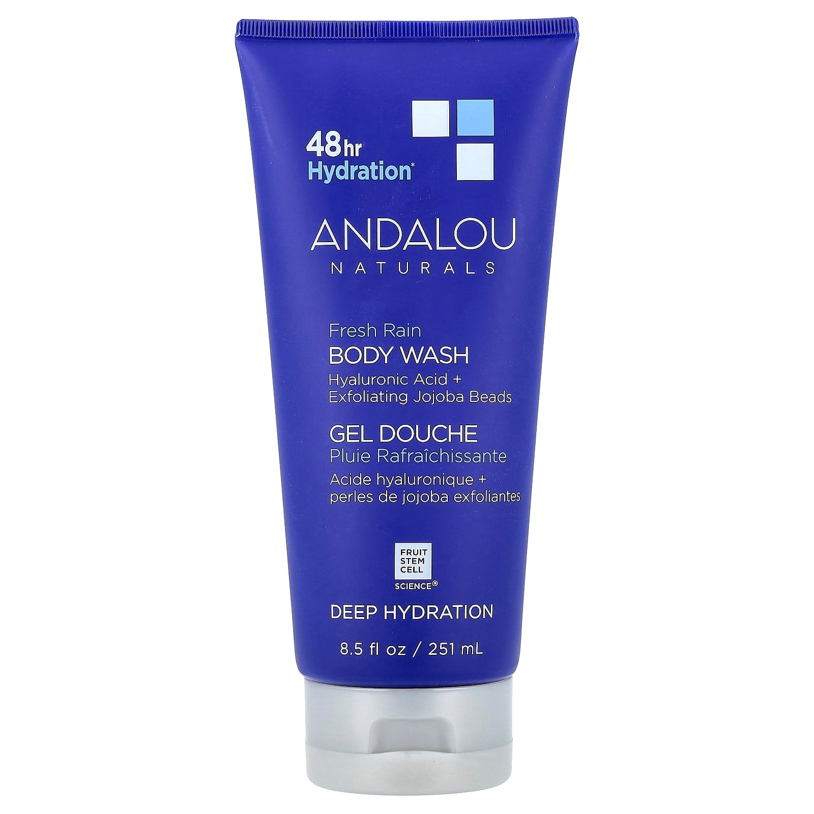 Andalou Naturals, Body Wash, Deep Hydration, Fresh Rain, 8.5 fl oz (251 ml)