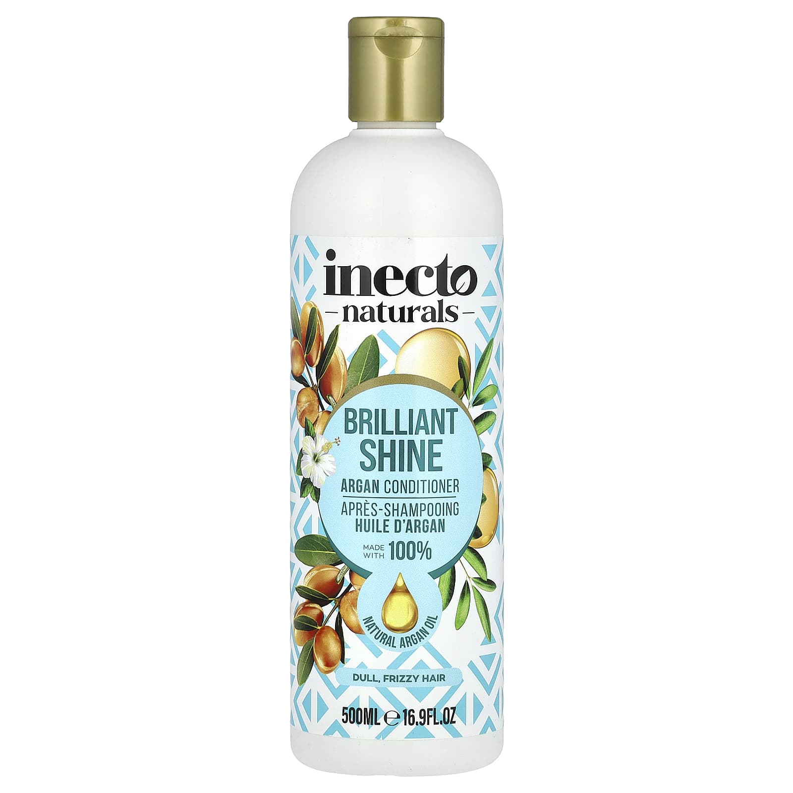 Inecto, Argan Conditioner, Brilliant Shine, Dull, Frizzy Hair , 16.9 fl oz (500 ml)