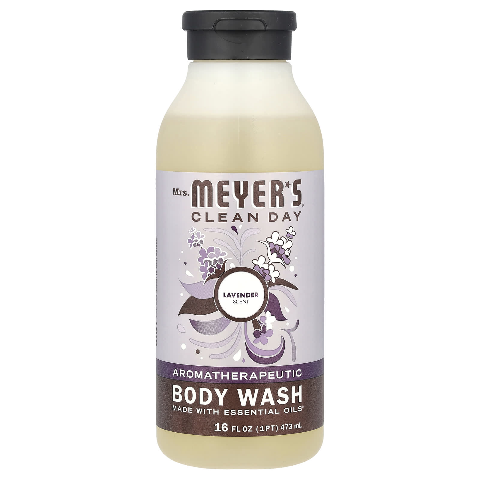 Mrs. Meyers Clean Day, Body Wash, Lavender, 16 fl oz (473 ml)