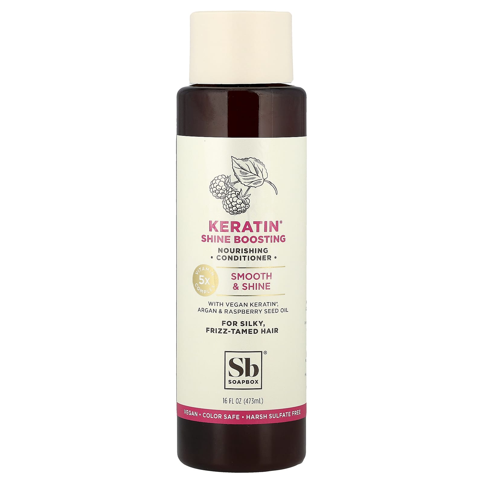 Soapbox, Nourishing Conditioner, Keratin Shine Boosting, For Silky, Frizz-Tamed Hair, 16 fl oz (473 ml)