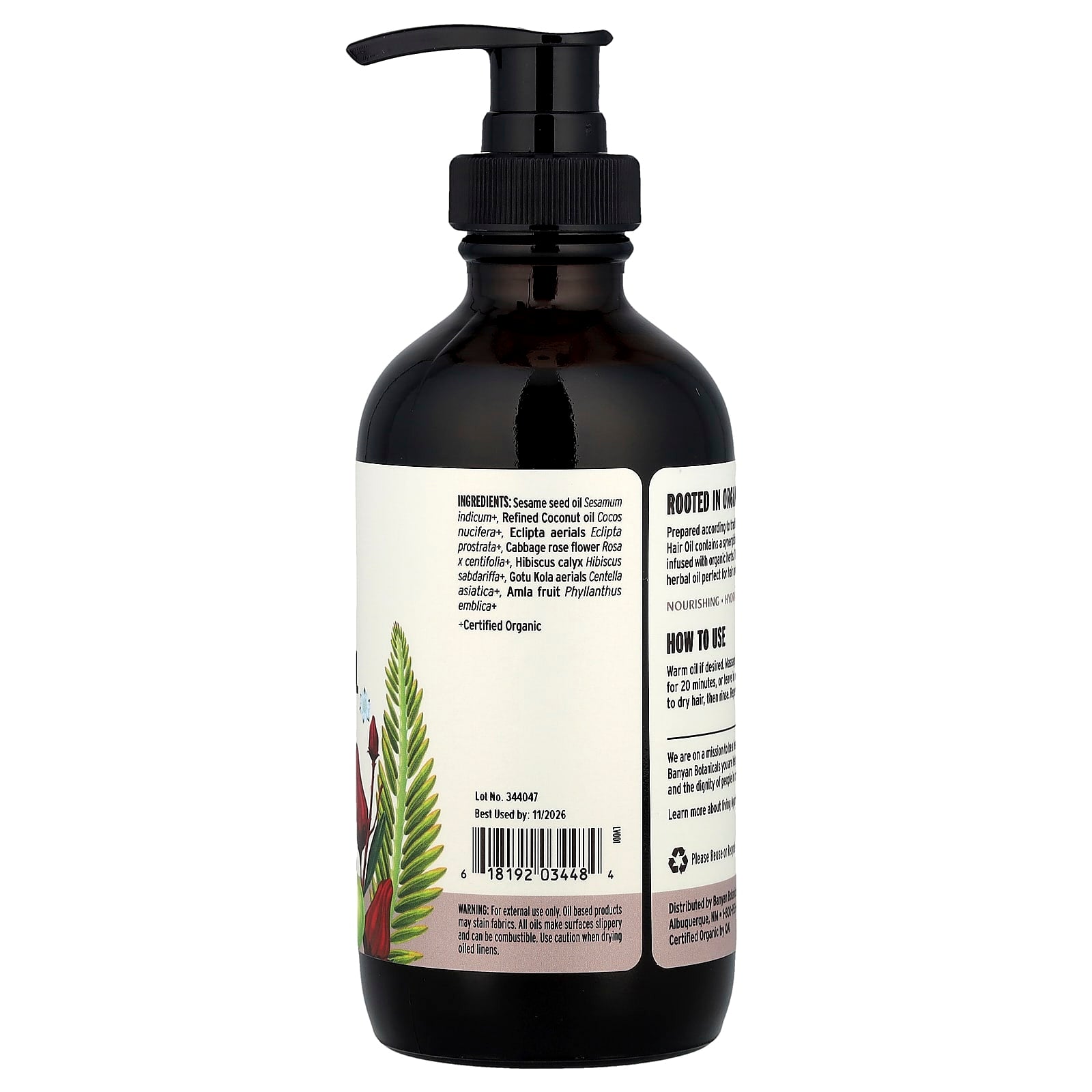 Banyan Botanicals, Organic Healthy Hair Oil, 8 fl oz (236 ml)