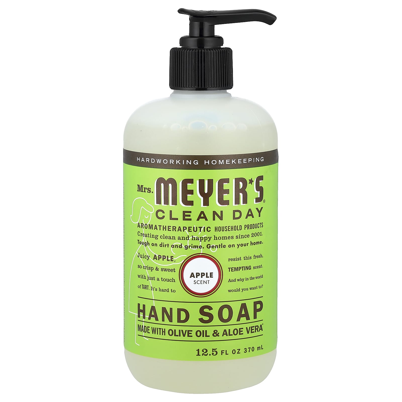Mrs. Meyers Clean Day, Hand Soap, Apple , 12.5 fl oz (370 ml)