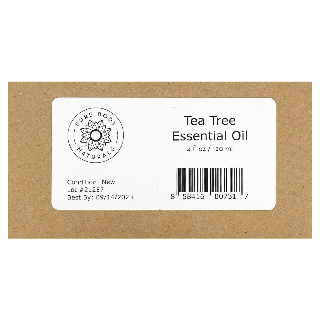 Pure Body Naturals, Essential Oil, Tea Tree , 4 fl oz (120 ml)
