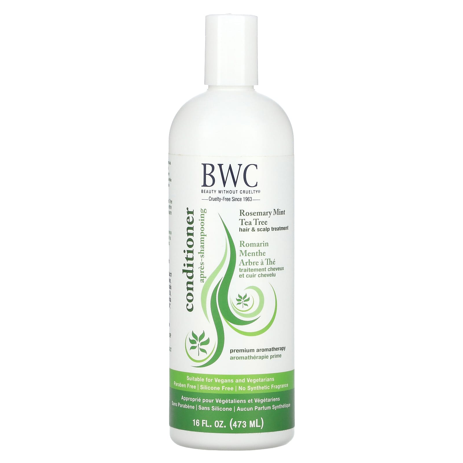 Beauty Without Cruelty, Hair & Scalp Treatment Conditioner, Rosemary Mint Tea Tree, 16 fl oz (473 ml)